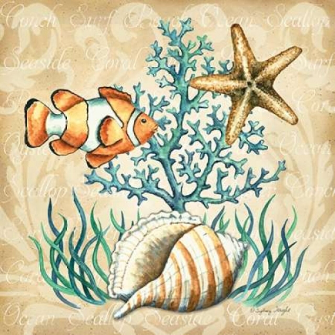 Sea Life III Poster Print by Sydney Wright - Item # VARPDXWRT113